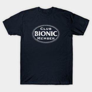 Bionic Club Member in White/Distressed T-Shirt